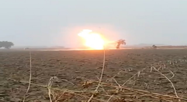 Manisada doğal gaz boru hattına yıldırım düştü