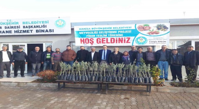Manisada fidan destekleriyle üreticinin yüzünü gülüyor
