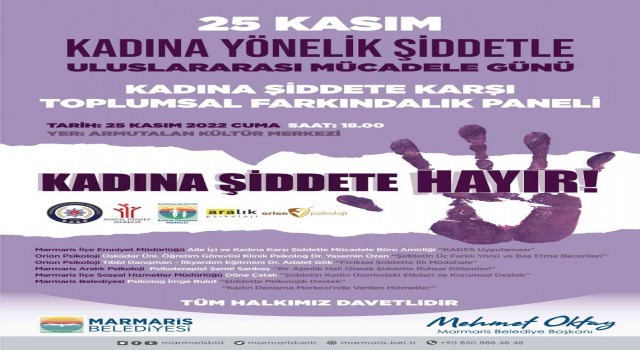 Marmariste kadına yönelik şiddete karşı farkındalık eğitimi