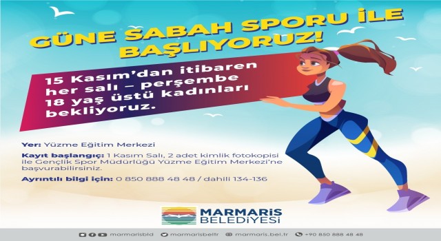 Marmariste sabah sporları başlıyor