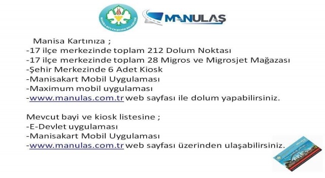 MASKİden uyarı: ‘ManisaKart bakiye yüklemesi yaparken dikkat!