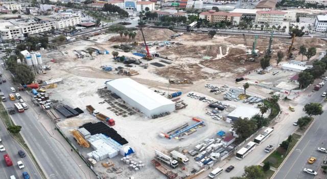 Meclis üyeleri Mersin Metro Hattı çalışmalarını inceledi