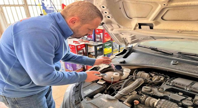Merdiven altı antifriz uyarısı