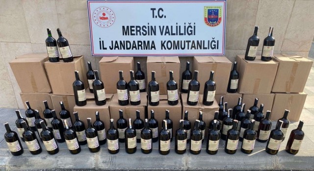 Mersinde 540 litre kaçak içki ele geçirildi