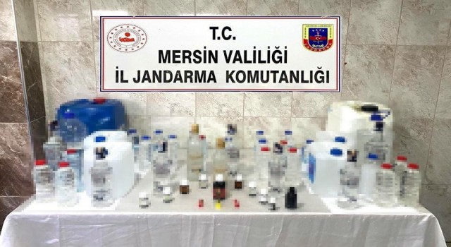 Mersinde 70 litre sahte alkol ele geçirildi