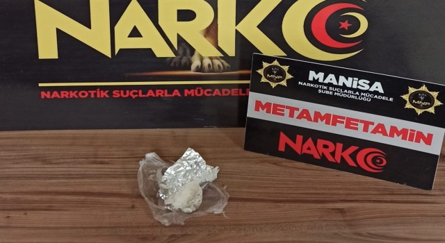 Metamfetaminle yakalanan şahıs gözaltına alındı