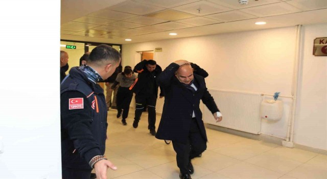 Niğdede KYK yurtlarında deprem tatbikatı yapıldı