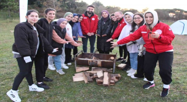 Öğrenciler kampta bir araya geldi