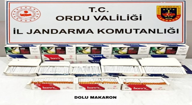 Orduda kaçak tütün mamulleri ele geçirildi