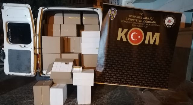 Osmaniye’de 7 milyon 732 bin makaron ele geçirildi