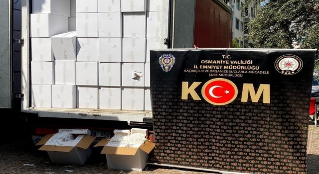 Osmaniyede kaçakçılık operasyonları