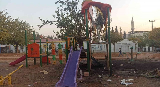 Parktaki oyun gruplarını yakan 2 çocuk yakalandı