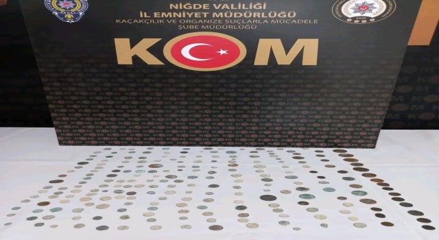 Pazar çantasında 231 adet sikke ele geçirildi