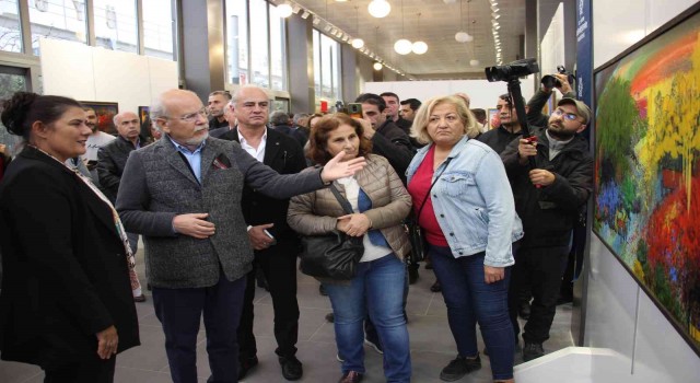 Ressam Kahramanın Güz adlı resim sergisi Aydında açıldı