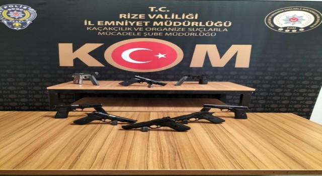 Rizede silah kaçakçılığı operasyonu: 1 tutuklama