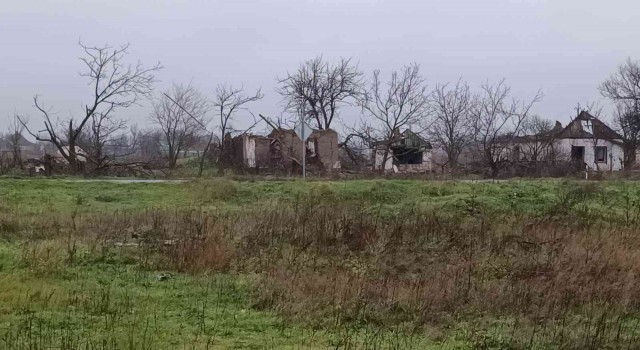 Rusyanın çekildiği kasabadaki yıkım görüntülendi
