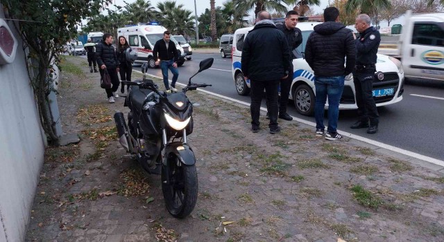 Samsunda motosiklet kazası:1 yaralı