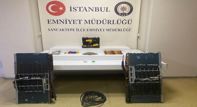 Sancaktepeden 143 TLlik bozuk para ile klima radyatörü çalan şüpheli yakalandı
