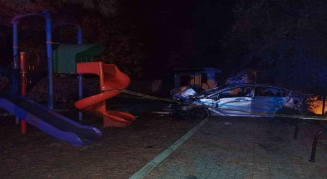 Şarampole devrilen otomobilin sürücüsü hayatını kaybetti