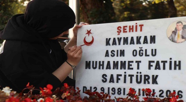 Şehit Safitürkün mezarı liseli öğrenciler tarafından düzenlendi