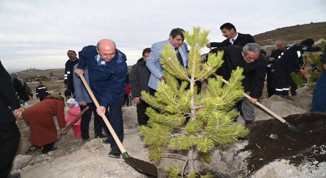 Selçukluda fidanlar toprakla buluştu