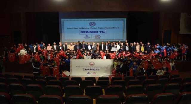 Seyhandan amatör futbol kulüplerine 322 bin 500 TL yardım