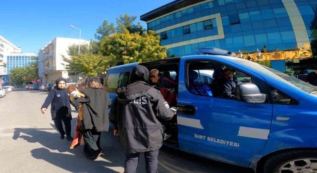 Siirtte zabıtadan dilenci denetimi