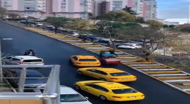Şişlide yol verme kavgası böyle görüntülendi
