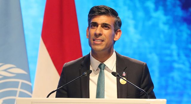 Sunak: Ukrayna'daki çirkin savaş ve dünya genelinde artan enerji fiyatları, iklim değişikliği konusunda yavaş ilerlemek için bir neden değil”