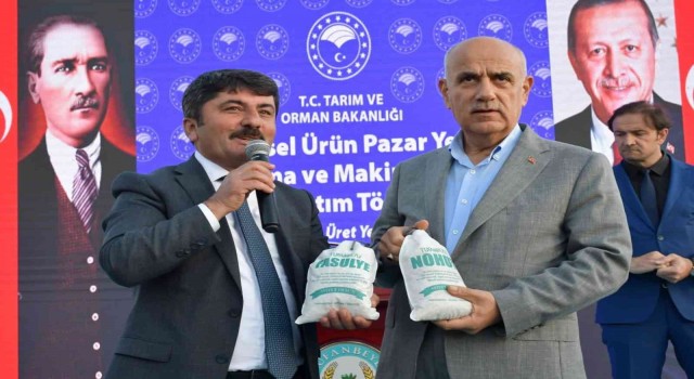 Tarım ve Orman Bakanı Prof. Dr. Vahit Kirişci Tufanbeylide temel atma törenine katıldı