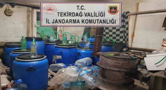 Tekirdağda 2 bin 180 litre sahte içki ele geçirildi