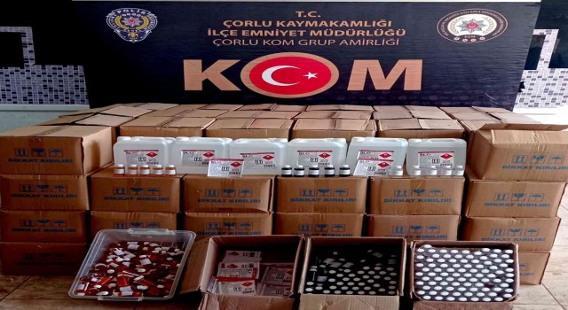 Tekirdağda 2,5 ton etil alkol ele geçirildi