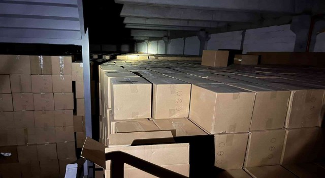Tekirdağda 420 milyon makaron ele geçirildi