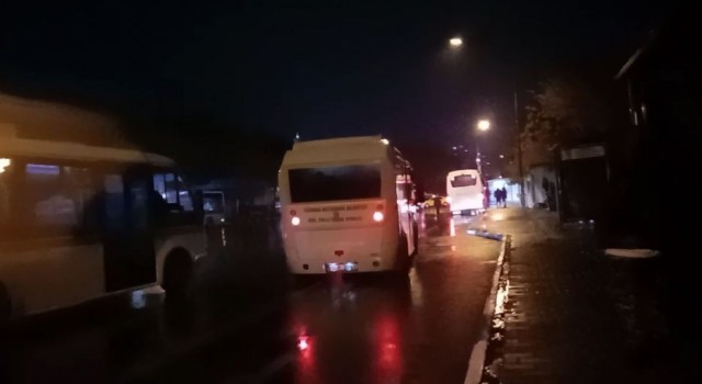 Tekirdağda halk otobüsünde yoğunluk tartışması