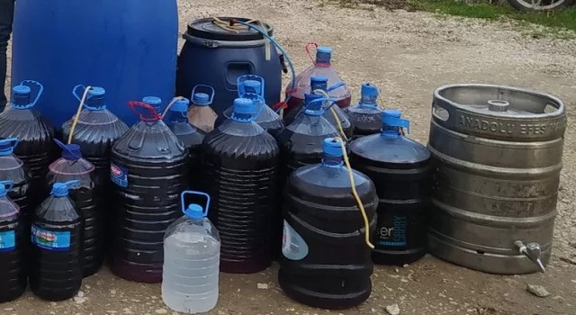 Tekirdağda kaçak içki operasyonu