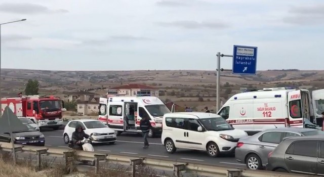 Tekirdağda trafik kazası: 3 yaralı