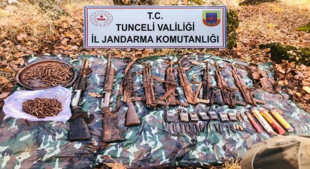 Tuncelide teröristlere ait sığınak imha edildi