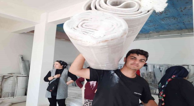Ucuz halı almak için yoğunluk oluşturdular