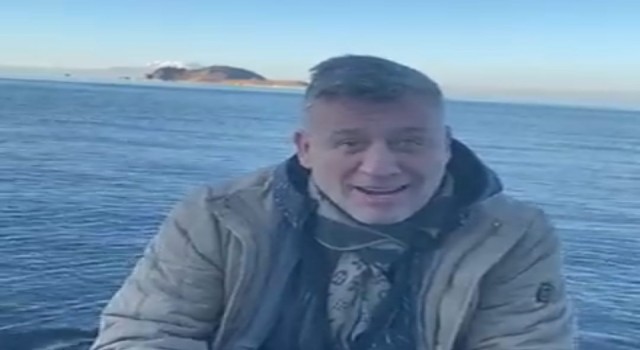 Ünlü sanatçı Metin Şentürk Van Gölü canavarını aramaya çıktı