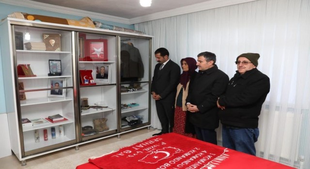 Vali Atay şehit ailelerini unutmuyor