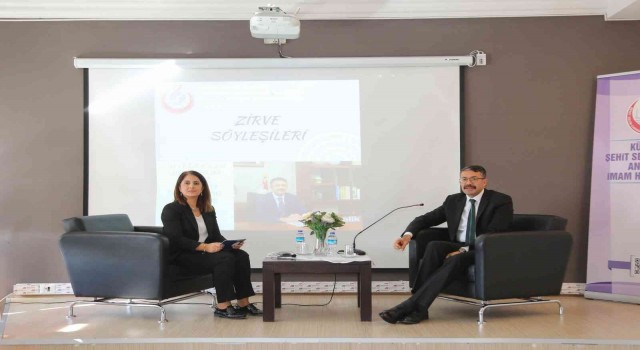 Vali Çelik, öğrencilere eğitim hayatını, mesleki deneyimlerini anlattı