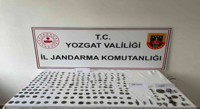 Yozgatta 212 sikke ve 21 tarihi obje ele geçirildi