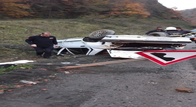 Zonguldak'ta trafik kazası: 1 ölü, 3 yaralı