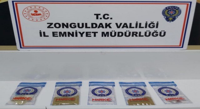 Zonguldakta uyuşturucu operasyonunda 1 kişi yakalandı