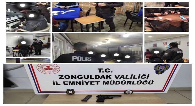 Zonguldakta yasadışı bahis ve kumarla mücadele denetimi yapıldı