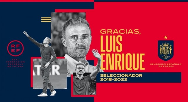 2022 FIFA Dünya Kupasına Son 16 Turunda veda eden İspanyada, Teknik Direktör Luis Enrique ile yolların ayrıldığı açıklandı.