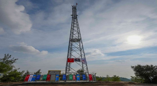 Adanada insansız yangın gözetleme kulesi hizmete açıldı