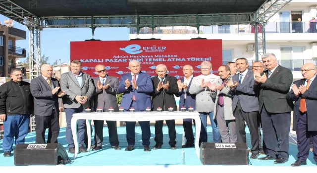 Adnan Menderes Kapalı Pazar Yerinin temeli törenle atıldı