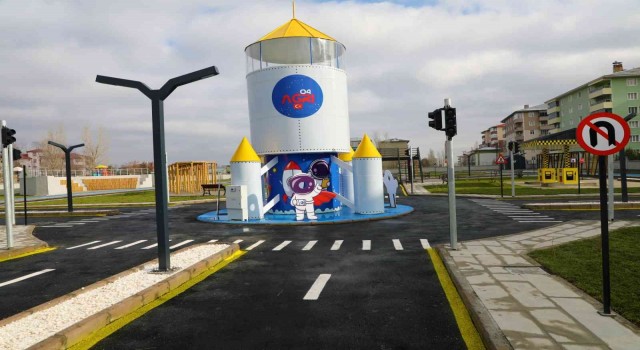Ağrıda Çocuk Trafik Eğitim Parkı tamamlanarak hizmet için gün sayıyor