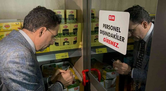 Ağrıda sınıfta kalan zincir marketlerin faaliyetine ara verildi